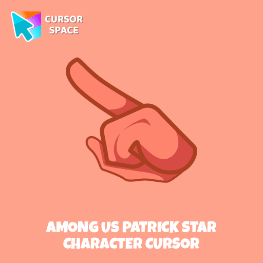 Among Us Patrick Star Character cursor
